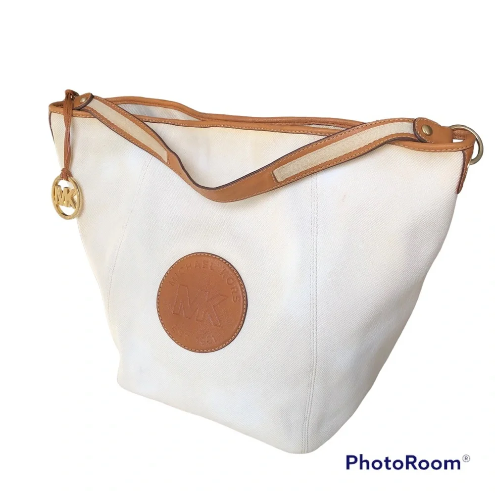 Michael Kors Large Tote Shoulder Bag Ivory